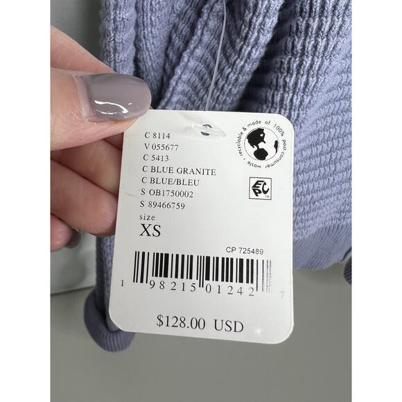New We The Free Into You Pullover Blue Granite Women’s Size XS - Picture 6 of 8